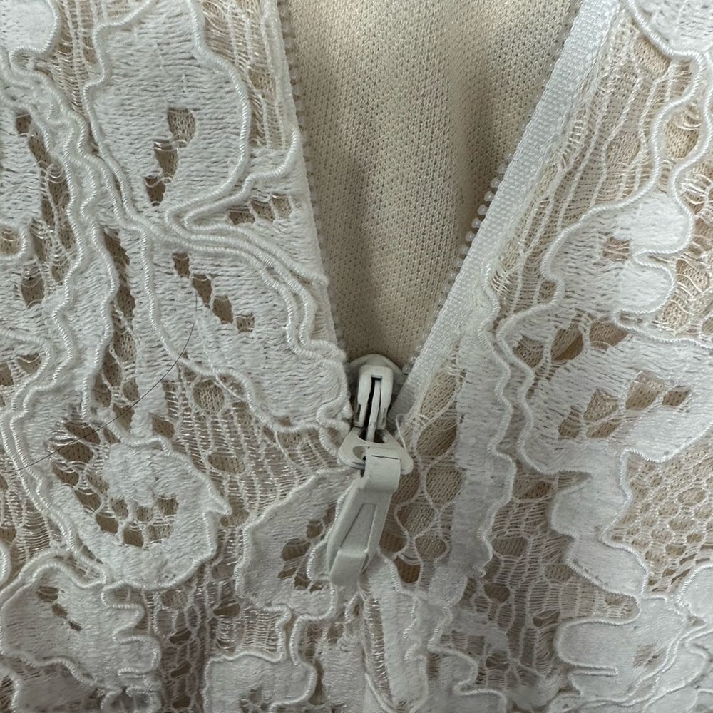 Lulu's Promise My Heart‎ Strapless Lace Dress in Cream Wedding Formal size L NWT - Picture 12 of 16